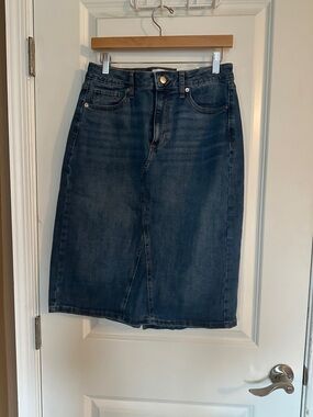Sonoma Dark Blue High-Rise Denim Skirt